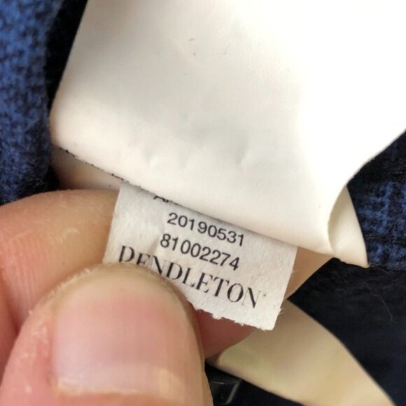 Pendleton Men's The Original Board Shirt 3XL Wool Plaid Blue Button Up Casual - Picture 9 of 12